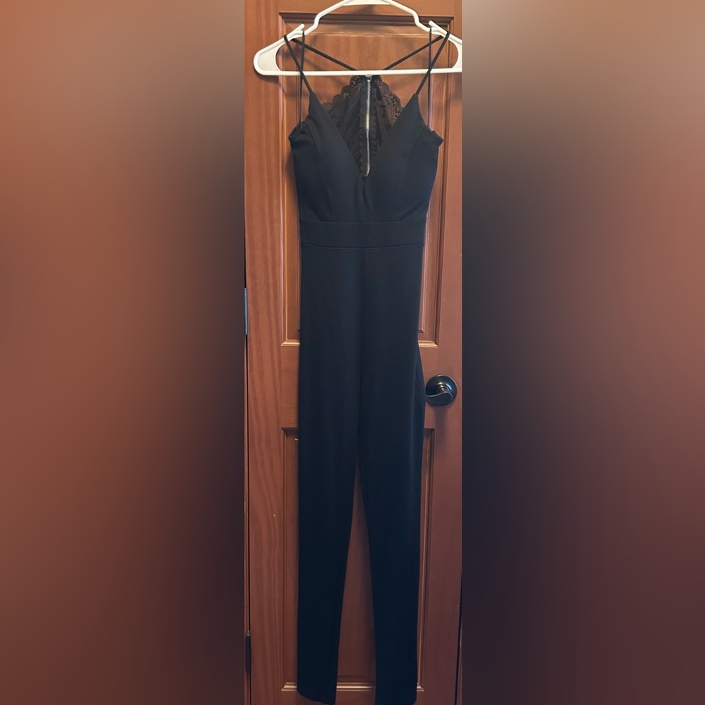 Sexy Black Miami Catsuit With Lace Back Details Sz.Small🖤